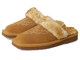 Ariat Jackie Square Toe Exotic Womens Slippers Chestnut : 10 B - Medium