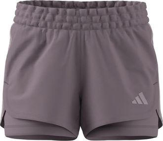 adidas Pacer 2in1 Shorts f&uuml;r Damen | grau
