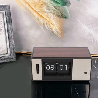 Infinite Reloj Digital Plegable Retro, Reloj De Mesa, Dise&ntilde;o Elegante, Autom&aacute;tico, F&aacute;cil De Leer, Abs, 16,5 X 7,7 Cm, Pila Aa, Decorativo