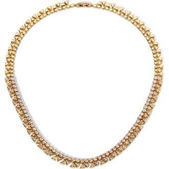 Nadri Luxor Cubic Zirconia Collar Necklace in Gold at Nordstrom