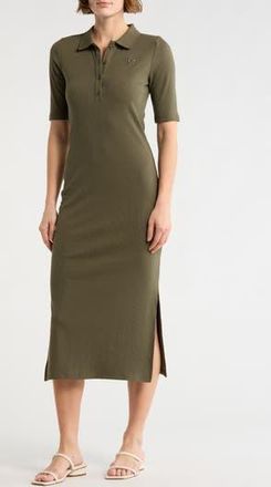 DKNY Short Sleeve Polo Dress in Hemlock at Nordstrom Rack, Size X-Small