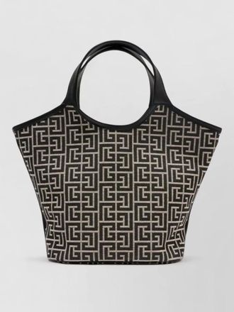 Balmain mini leather tote bag smooth calfskin