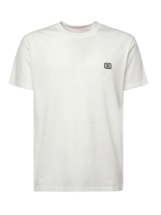 Valentino Garavani Cotton T-Shirt With Vlogo Patch