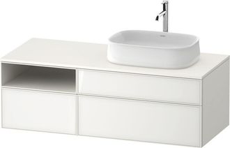 Duravit Duravit - Lavabo Consola Zencha, 1300x550mm, 2 Extra&iacute;bles, 1 Caj&oacute;n