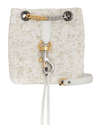 Rebecca Minkoff Edie Mini Leather-Trim Bucket Bag