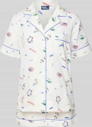 Polo Ralph Lauren Comfort Fit Pyjamal aus reiner Baumwolle in Offwhite, Gr&ouml;&szlig;e XXL