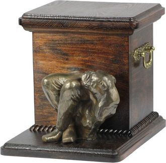 OEM Bulldog - Urna Para Cenizas De Perro Con Estatuilla, Elegante Urna Para Perro, Urna &Uacute;nica Con Busto De Perro De Art-dog