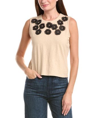 Nic+Zoe Nic & Zoe Organza Applique Tank