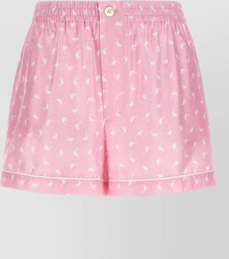 Moschino oche shorts button detail piping back pocket