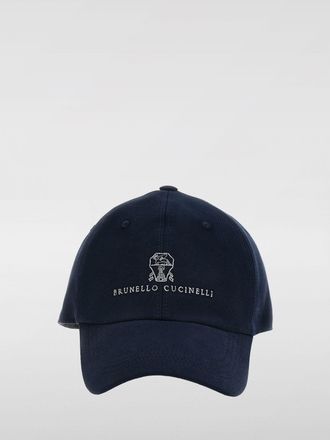 Brunello Cucinelli Cappello Brunello Cucinelli in cotone con logo ricamato