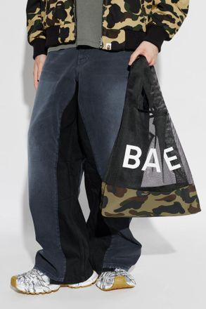 A Bathing Ape Bag With Logo, Mens, Green