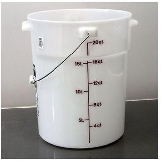 Pentole Agnelli Secchio lavapavimenti bianco con manico Lt 21