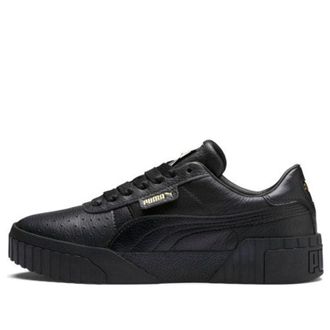 Puma (WMNS) PUMA Cali Thick Sole Low Tops Casual Skateboarding Shoes Black 369155-05
