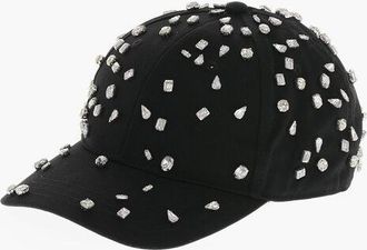 1989 STUDIO Solid Color Cap Embellished with Crystals size Unica