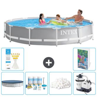 Intex Piscina Prism Frame Redonda - 366x76 Cm - 7-piezas S15