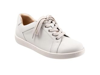 Trotters Adore Womens Shoes Off-White Leather/Beige Suede Veg : 6.5 M (B), Synthetic