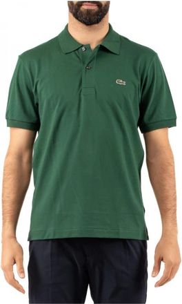 Lacoste Tops, Heren, Groen, L, Klassieke Polo Shirt