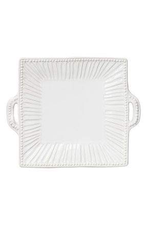 Vietri Incanto Stone Stripe Platter in White at Nordstrom