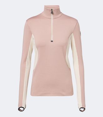 Moncler Top de esqu&iacute; con media cremallera