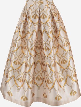 Lunatica Milano Ausgestellter Rock von Lunatica Milano mit Fantasy-Print