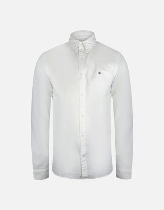 Tommy Hilfiger Mens Tommy Hilfiger Classic White Oxford Shirt - Size: 40/Regular