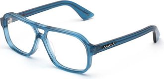Marni Glasses, unisex, Blue, Size: 57 MM Moziqui Pilot-Frame