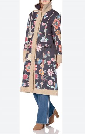 Johnny Was Juko Sherpa Coat In Multi