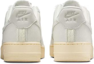 Nike Womens Air Force 1 07 Sneaker Beige Synthetic Pony Hair