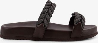 Brunello Cucinelli Sandali in pelle con dettaglio Monile intrecciato - BRUNELLO CUCINELLI - gender_Woman