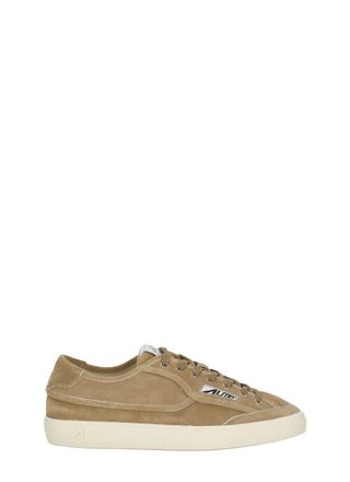 Autry Beige Windscape Low Suede Low-Top Sneakers