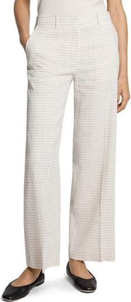Theory St Classic Check Pants in Natural Multi at Nordstrom, Size 00
