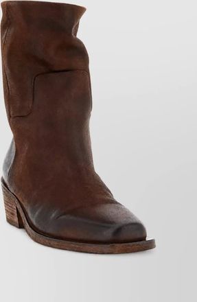 Mars&egrave;ll leather texan ankle boots