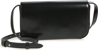 Jacquemus Le Curvo Leather Crossbody Bag in Black at Nordstrom