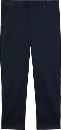 Burberry Embroidered Monogram Cotton Blend Trousers, Brand Size 44 (Waist Size 29.5)