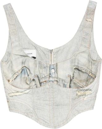 Haikure &Auml;rmelloses Haikure-Top mit V-Ausschnitt