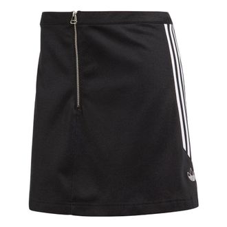 adidas (WMNS) adidas Originals Retro Throwback 3-stripes Mini Skirt Black FM1975