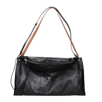 Jil Sander Black Leather Crossbody Womens Bag