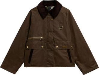 Barbour Cottingham Wax Jacket - Dames - Zomerjassen - Bruin - XL - Katoen - Jassen