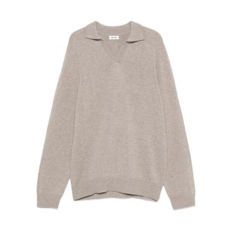 Soft Goat Polo-collar Sweater