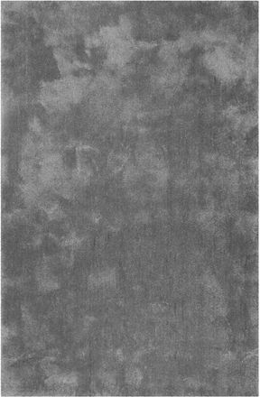 Wecon Home Alfombra suave en poliéster microfibra gris oscuro 80x150