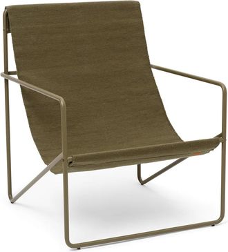 Ferm Living Desert Lounge Chair, olive / olive