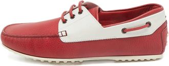 Tod's Mocassini da barca bicolore - Rosso