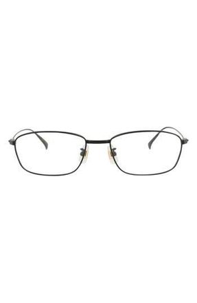 Dunhill 54mm Rectangular Optical Glasses in Black Transparent at Nordstrom Rack