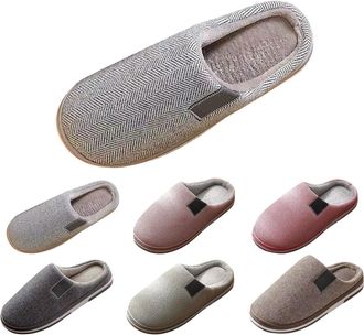 Generic Womens Home Slippers Daily Wear Slippers For Men Simple Household Slipper Slip On Bedroom Slipper Casual Indoor Shoes Lightweight Design Plush Cushion