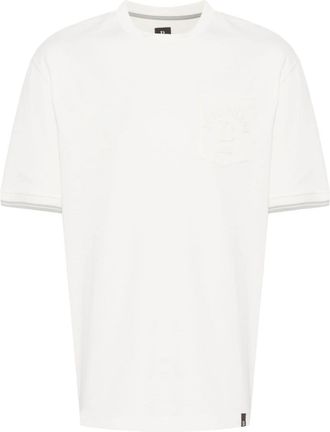 Boggi Milano logo-embossed T-shirt - men - Organic Cotton/Cotton - M - White