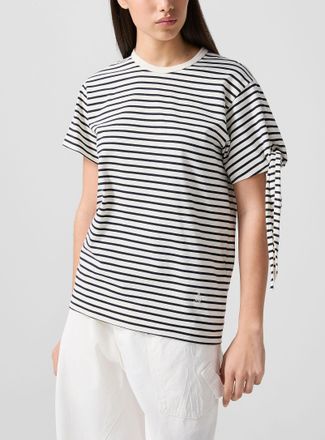 J.W.Anderson Womens Short-sleeve sailor top with knot