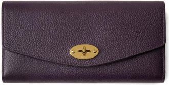 Mulberry Darley Leather Wallet in Deep Aubergine at Nordstrom