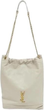 Saint Laurent Pre-owned Jamie Lamb Shoulder Bag - Dames - Vintage Schoudertas - Beige - ONE Size - Leer - Vintage