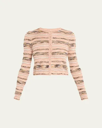 Ulla Johnson Mia Wavy Knit Cardigan