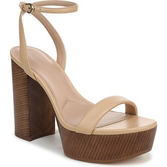 Favorite Daughter Ruby Ankle Strap Platform Sandal in Warm Sand at Nordstrom, Size 9.5